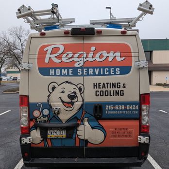 Region Home Services - A service van. - Heating & Air Conditioning/HVAC Near Me - Bensalem Township, Pennsylvania Region Home Services - A service van. - Heating & Air Conditioning/HVAC Near Me - Bensalem Township, Pennsylvania
