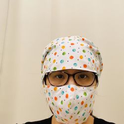 Imagine Stitch Alterations - Scrub cap matches face mask!