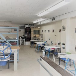 Bareclay Studio - You get your own station complete with tools, equipment and materials.