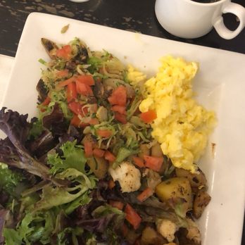 Bleu Door Bakery - Salad with no dressing, bland hash (needed more flavor), but eggs were tasty - Bakeries Near Me - Vancouver, Washington Bleu Door Bakery - Salad with no dressing, bland hash (needed more flavor), but eggs were tasty - Bakeries Near Me - Vancouver, Washington