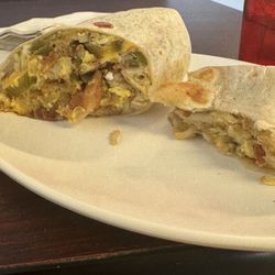 Little Joe's Family Restaurant - Breakfast burrito. Forgot to take a picture before I demolished half of it.