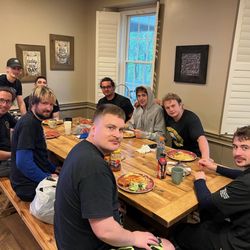 Manor of Hope - All the men eat together - it's a tight knit group