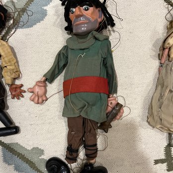 The Fratello Marionettes - Before- worn and strings tangled and broken and foot detached - Performing Arts Near Me - Pinole, California