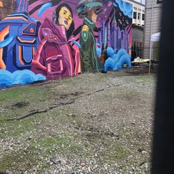 Space Women mural - Right side mural