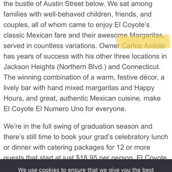 El Coyote - Mexican Near Me - Forest Hills, New York
