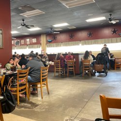 Country Rose Cafe - Restaurant interior on a Saturday morning.