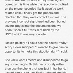 Belcher Daniel H MD - Detailed and complete review of our experience with Dr Belcher's Office (5 of 6)