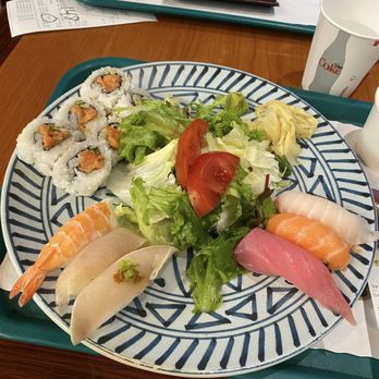Sushi West - combo with nigiri sushi and salmon roll - Sushi Bars Near Me - Long Beach, California