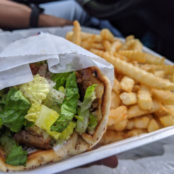 Shawarma King - a sandwich and fries - Mediterranean Near Me - Seattle, Washington Shawarma King - a sandwich and fries - Mediterranean Near Me - Seattle, Washington