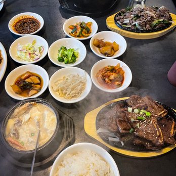 Stone Korean Restaurant - Beef bulgogi & bibimbap combo, Kalbi & Soft Tofu Soup combo plus banchan - Korean Near Me - Bothell, Washington Stone Korean Restaurant - Beef bulgogi & bibimbap combo, Kalbi & Soft Tofu Soup combo plus banchan - Korean Near Me - Bothell, Washington