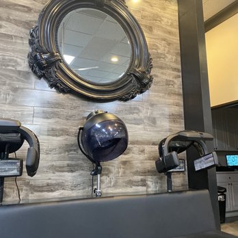 Haven Hair Studio - So pretty...check out the dryer station and that GREAT mirror! - Hair Salons Near Me - Yorba Linda, California
