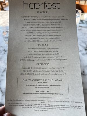 Menu photo 4 Haerfest Seattle, WA Menu photo 4 Haerfest Seattle, WA