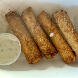 Beauxdines - Boudin Eggrolls with Ranch Dressing