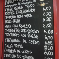 Copacabana - Menú Nicaragüense