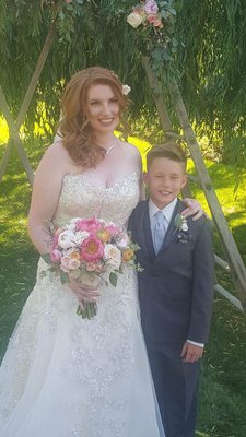 Photo of The Secret Garden At Parrish Ranch - Oak Glen, CA, US. My son and I at the ceremony location