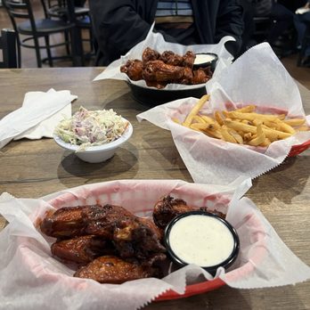 Seasoned Pub & Grill - Wings with BBQ sauce, fries and coleslaw - Sports Bars Near Me - La Grange, Kentucky Seasoned Pub & Grill - Wings with BBQ sauce, fries and coleslaw - Sports Bars Near Me - La Grange, Kentucky