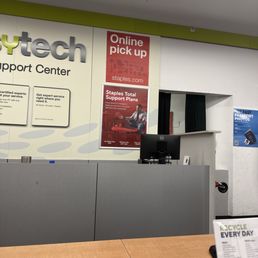 Waiting for someone to acknowledge me here at this counter
