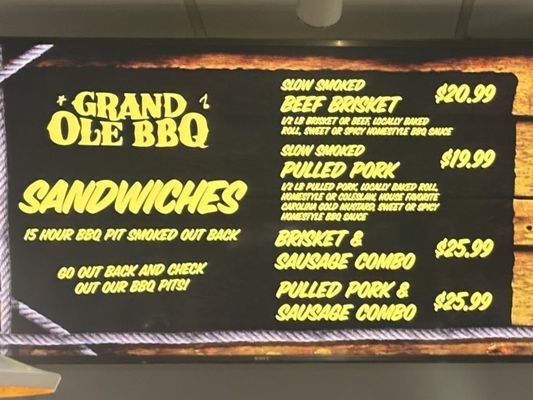 Menu photo 1 Grand Ole BBQ San Diego, CA Menu photo 1 Grand Ole BBQ San Diego, CA
