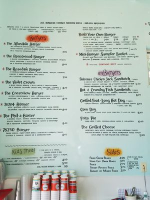 Menu photo 7 Phil's Icehouse Austin, TX