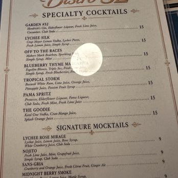 Bistro 52 - Cocktail menu - American Near Me - Hopewell Junction, New York Bistro 52 - Cocktail menu - American Near Me - Hopewell Junction, New York