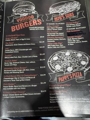 Menu photo 2 Pappy's Uniontown, PA