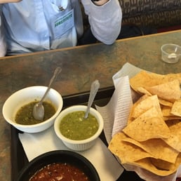 Complimentary chips and salsa Complimentary chips and salsa