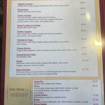 Little Jalapeno - Menu - Mexican Near Me - Audubon, New Jersey
