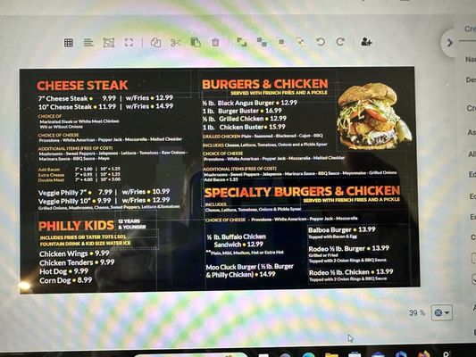 Menu photo 3 Philly Grill Restaurant Travelers Rest, SC