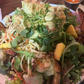 Fat Stork - Thai salad with shrimps - New American Near Me - Davie, Florida