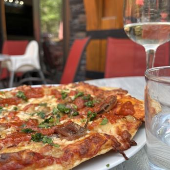The Market Bistro - Duck confit flatbread - French Near Me - Canmore, Alberta
