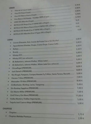 Menu photo 2 La Santa Tapa Madrid, M