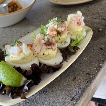 Monkeypod Kitchen - Lobster Deviled Eggs - New American Near Me - Lahaina, Hawaii
