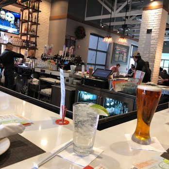 Not Your Average Joe's - Reston - Busy holiday lunch--so we are sitting at the bar! - New American Near Me - Reston, Virginia
