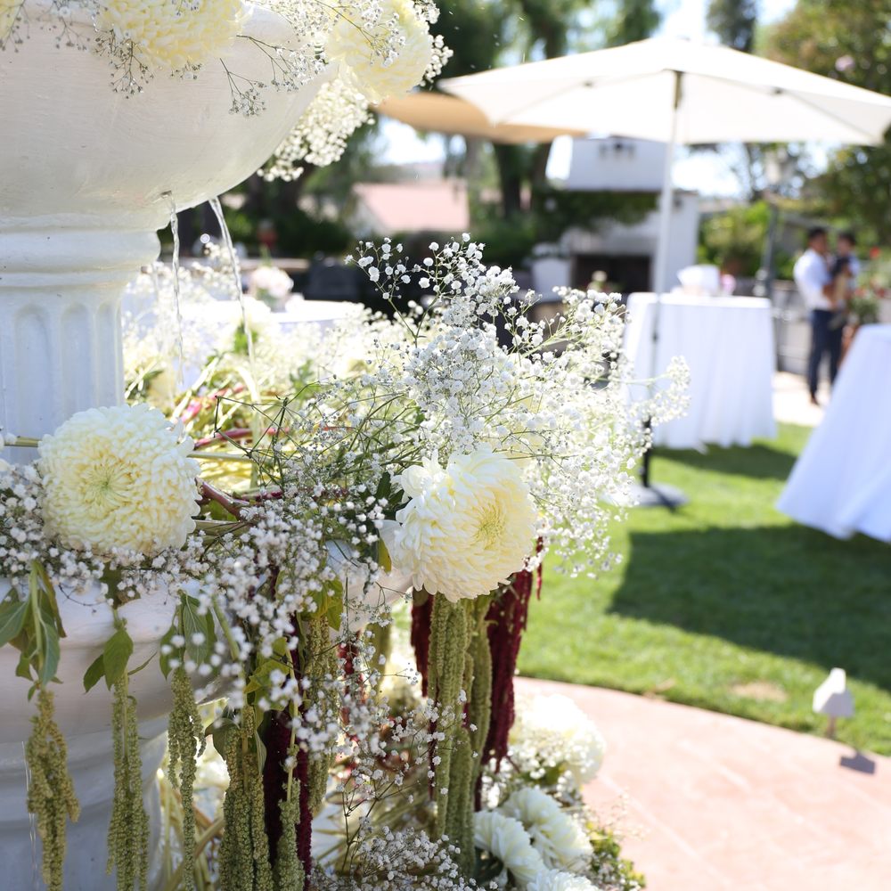 Vin Di Cool - We added flowers to the Fountain. Worth every penny! - Venues & Event Spaces Near Me - Corona, California