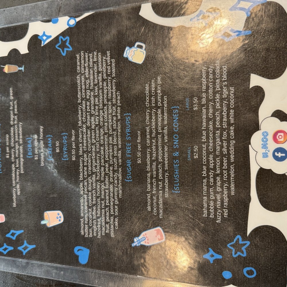 H2 Moo - Drink menu - Juice Bars & Smoothies Near Me - Portales, New Mexico