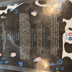 H2 Moo - Drink menu