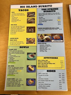 Menu photo 1 Big Island Burrito Indialantic, FL Menu photo 1 Big Island Burrito Indialantic, FL