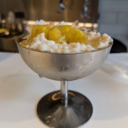 Crabshakk - @endoedibles on Instagram 06/28/26 CHILLED COCONUT RICE PUDDING, PINEAPPLE