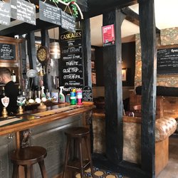 Masons Arms - Great little old English pub. Oak beams and all.  Outside eating and good selection of beer