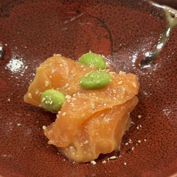 An Japanese Restaurant - Salmon with a pear - Sushi Bars Near Me - San Francisco, California
