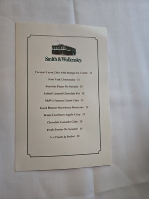 Menu photo 4 Wollensky Grill New York, NY