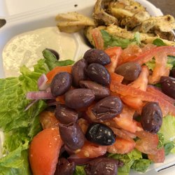 Sultan’s Kite - Chicken Shawarma salad with all the sauce