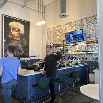 Immigrant Son Caffe - The owner waving goodbye! - New American Near Me - Ventura, California