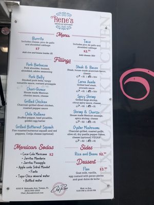 Menu photo 6 Rene’s Mexican Kitchen Tampa, FL