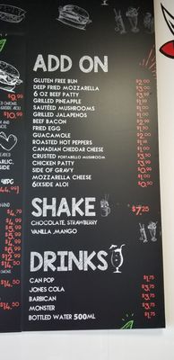Menu photo 1 6ixside Burger Pickering, ON