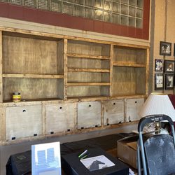 Regazzi Builders - This was a custom built in shelf job for a local small business in Black Mountain, NC.