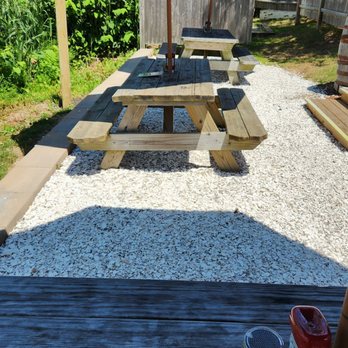 Moby Dick's - outdoor seating around back - Seafood Near Me - Wellfleet, Massachusetts