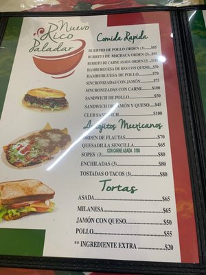 Menu photo 3 Rico Paladar Tijuana, BCN