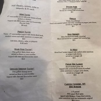 Big Hole BBQ - Jackson Hole - Menu - Barbeque Near Me - Jackson, Wyoming