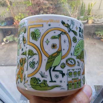 Creature Comforts - Animal Kingdom Starbucks mug different angle - Coffee & Tea Near Me - Lake Buena Vista, Florida